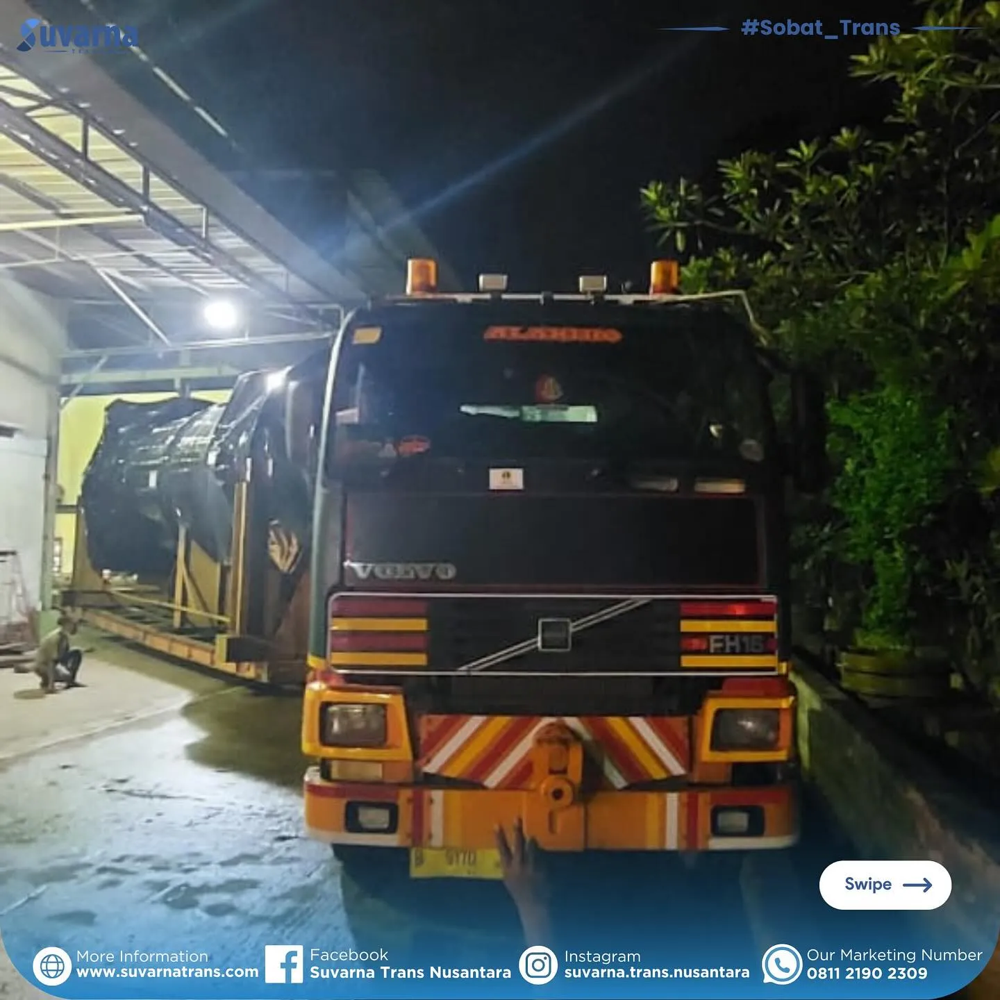 Recuperator 2 diangkat hoist crane ke atas armada dolly di pabrik (4/5)