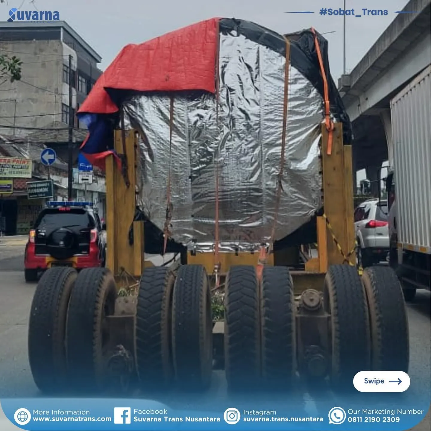 Recuperator 2 di atas armada dolly dalam perjalanan menuju Pelabuhan Sunda Kelapa (5/7)